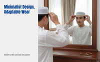 Summer Prayer Cap for Men, Mesh Flat Top, Breathable Muslim Ethnic, Saudi Inspired, New Design