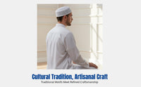Summer Prayer Cap for Men, Mesh Flat Top, Breathable Muslim Ethnic, Saudi Inspired, New Design