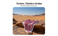 Polyester Jacquard Arab Headscarf, Traditional Middle Eastern Keffiyeh, Dubai Saudi Ethnic Scarf, Unisex, Event Accessory