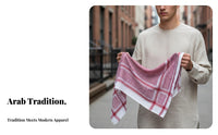 Polyester Jacquard Arab Headscarf, Traditional Middle Eastern Keffiyeh, Dubai Saudi Ethnic Scarf, Unisex, Event Accessory