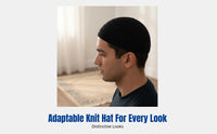 Breathable Knitted Kufi Hat, Thin Muslim Prayer Cap for Men, Foldable