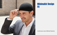 Breathable Knitted Kufi Hat, Thin Muslim Prayer Cap for Men, Foldable