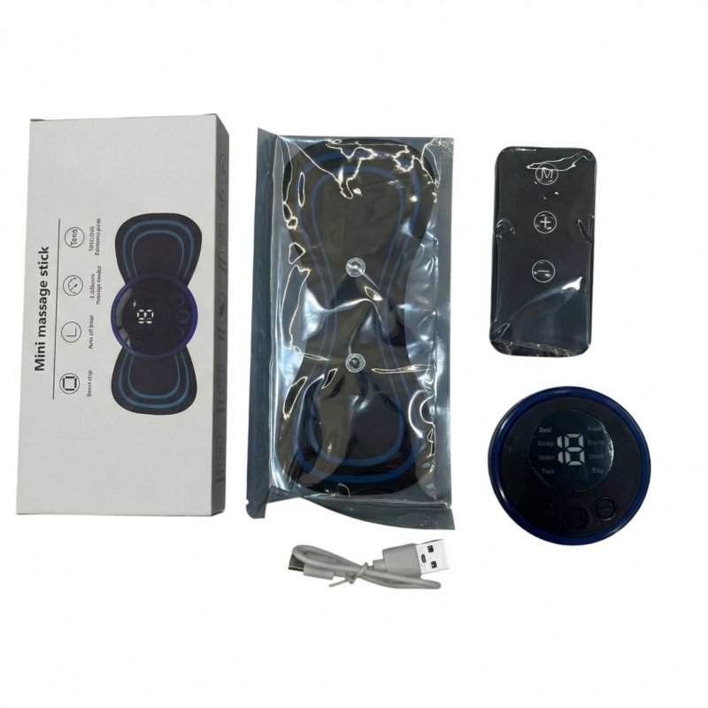 Mini EMS Neck & Shoulder Massager, 8 Modes, 19 Intensity Levels
