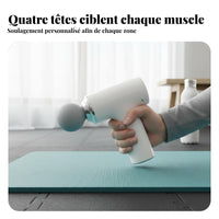 Mini Deep Tissue Massager, Multi-Function, Portable, 4 Massage Heads