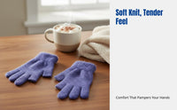 Kids Fingerless Thick Plush Gloves, Winter Warm, Writing, Gaming, Cute