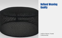 Breathable Mesh Kufi Cap for Men, Lightweight Muslim Prayer Hat, Mosque, Restaurant Use