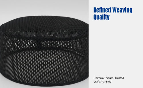 Breathable Mesh Kufi Cap for Men, Lightweight Muslim Prayer Hat, Mosque, Restaurant Use