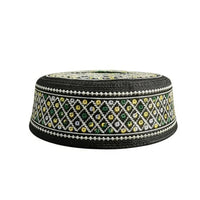 Men's Shallow Dome Prayer Hat, Embroidered, Full Size