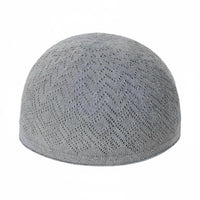 Adjustable Kufi Cap for Men, Thin Knit, Breathable, Muslim Prayer Hat
