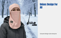 Winter Balaclava, Warm Face Cover, Helmet Liner, Unisex Cycling, Windproof, Cold Resistant, Ski Neck Gaiter, 4-in-1 Hat