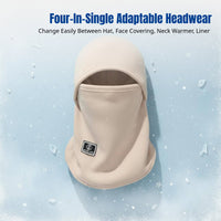 Winter Balaclava, Warm Face Cover, Helmet Liner, Unisex Cycling, Windproof, Cold Resistant, Ski Neck Gaiter, 4-in-1 Hat