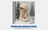 Windproof Thermal Balaclava, Winter Face Cover, Unisex Cycling Ski Helmet Liner, Fleece Neck Warmer, Multi-Way Hat