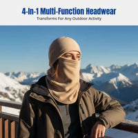 Windproof Thermal Balaclava, Winter Face Cover, Unisex Cycling Ski Helmet Liner, Fleece Neck Warmer, Multi-Way Hat