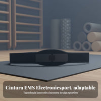 EMS Waist Belt, Intelligent Abdominal Patch, Silicone Conductive, Indoor