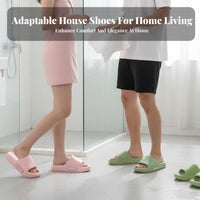 Indoor Foam House Shoes, Soft Thick Sole, Non-Slip Bathroom Sandals, Odor Resistant, Summer Comfort