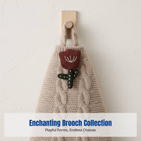 Cute Fabric Brooch, Woodland Creature, Scarf Pin, Bag Decoration, Small Toy, Clothing Accessory