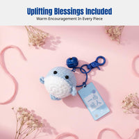 Handmade Yarn Animal Bag Charm, Knitted Keychain, Cute Cartoon Decor, Finished Accessory, Assorted Designs