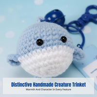 Handmade Yarn Animal Bag Charm, Knitted Keychain, Cute Cartoon Decor, Finished Accessory, Assorted Designs