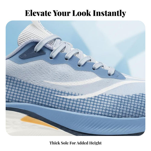 Elevator Athletic Shoes, Unisex Casual Board Shoes, 2025 New Design, Travel, Sport, Lace-Up, Multicolor, Youth