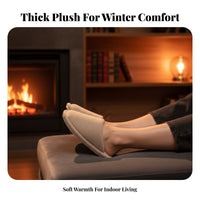 Plush Indoor House Shoes for Couples, Winter Warm Home Slippers, Anti-Slip Sole, Soft Fleece Upper, New 2025 Design