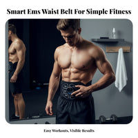 EMS Belt, Intelligent Abdominal Home Fitness, Unisex