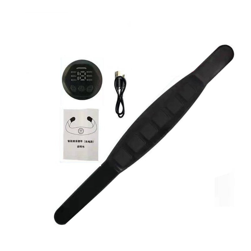 Smart EMS Abdominal Muscle Stimulator, Fitness Waist Belt, Home Use