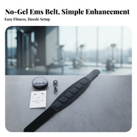 Smart EMS Abdominal Muscle Stimulator, Fitness Waist Belt, Home Use