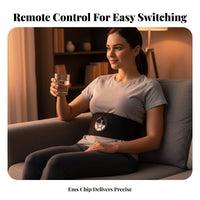 EMS Heated Abdominal Belt, Smart Fitness Device, Fat Burning Massager