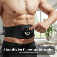 EMS Heated Abdominal Belt, Smart Fitness Device, Fat Burning Massager