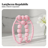 Adjustable 12-Wheel Leg Roller, Muscle Relief, Stretching Tool
