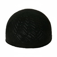 Arab Design Knitted Kufi, Thin Breathable Muslim Prayer Hat