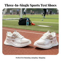 Student Fitness Exam Shoes, Three-in-One Sports Athletic Shoes for Girls, 2025 Autumn Winter, Running, Jumping, Training