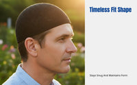 Men's Mesh Kufi Cap, Knitted Yarn, Breathable, Simple Arab Design, Four Seasons, Comfortable, Multiple Colors