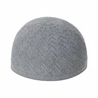 Men's Mesh Kufi Cap, Knitted Yarn, Breathable, Simple Arab Design, Four Seasons, Comfortable, Multiple Colors