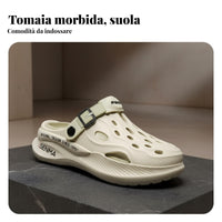 Men's Clog Sandals, Summer Sports, Closed Toe, Non-Slip, Outdoor Beach Shoes