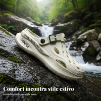 Men's Clog Sandals, Summer Sports, Closed Toe, Non-Slip, Outdoor Beach Shoes