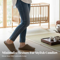 Minimalist Japanese design house shoes, quiet Soft Sole, pair, All Season Indoor Use