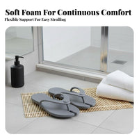 Portable Foam House Shoes, Foldable Travel Non-Slip, Hotel Bath