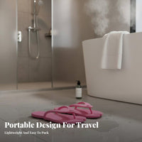 Portable Foam House Shoes, Foldable Travel Non-Slip, Hotel Bath