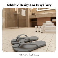 Portable Foam House Shoes, Foldable Travel Non-Slip, Hotel Bath