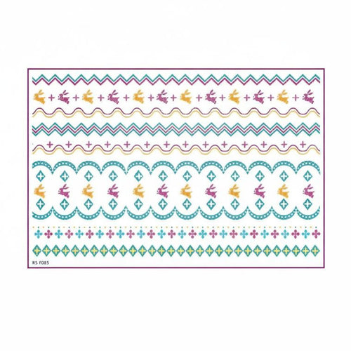 Easter Glow Oval Temporary Skin Decal Stickers, Holiday Party Decoration, Waterproof, Random Design