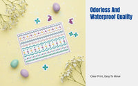 Easter Glow Oval Temporary Skin Decal Stickers, Holiday Party Decoration, Waterproof, Random Design