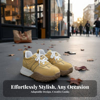 Autumn 2025 Women's Dad Shoes, Height Boost, Thick Sole, Relaxed Design