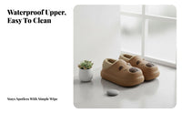 Capybara Cartoon house shoes, Waterproof, Non-Slip, Plush, Warm, Thick Sole, Winter Shoes for Women & Men