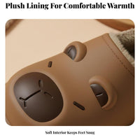Capybara Cartoon house shoes, Waterproof, Non-Slip, Plush, Warm, Thick Sole, Winter Shoes for Women & Men