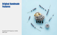 Wool Felt Brooch, Handmade Cartoon Sheep Pin, Cute Accessory for Coat, Sweater, Bag, Random Design
