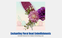 Bunny Ear Headband, Easter Cartoon Hairband, Cute Floral, Kids & Adults