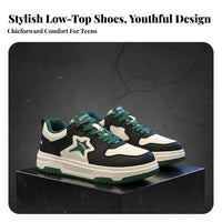 Men's relaxed board Shoes, Winter Fleece Lined Low-Top athletic shoes, Warm Youth athletic look