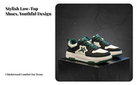 Men's relaxed board Shoes, Winter Fleece Lined Low-Top athletic shoes, Warm Youth athletic look