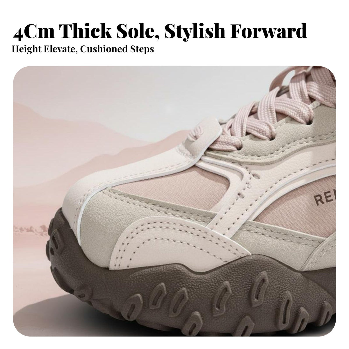 Women's Hiking Sneakers, Autumn Collection, Chunky Sole, Unisex Dad Shoes, Adaptable Casual